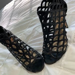 Vince Camuto Cage Scallop Heels